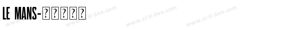 le mans字体转换